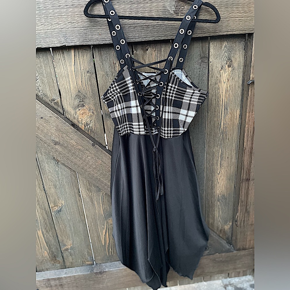 Plaid Strap Dress